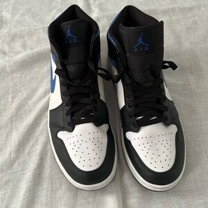 Nike Men’s Air Jordan 1 - White / Racer Blue / Black (Size 11)